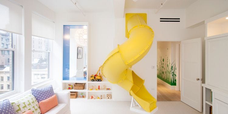 studio db design of a kids room with a slide