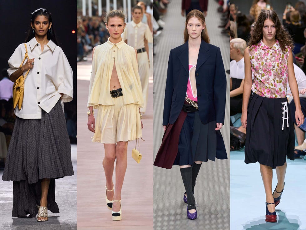 pleated skirts