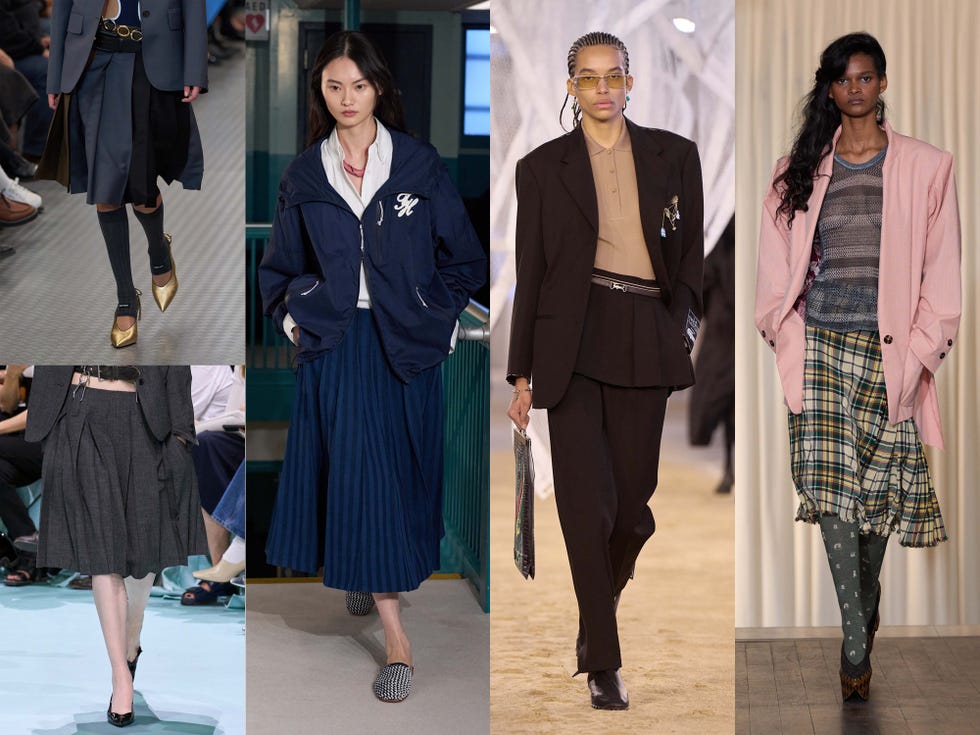 pleated skirts