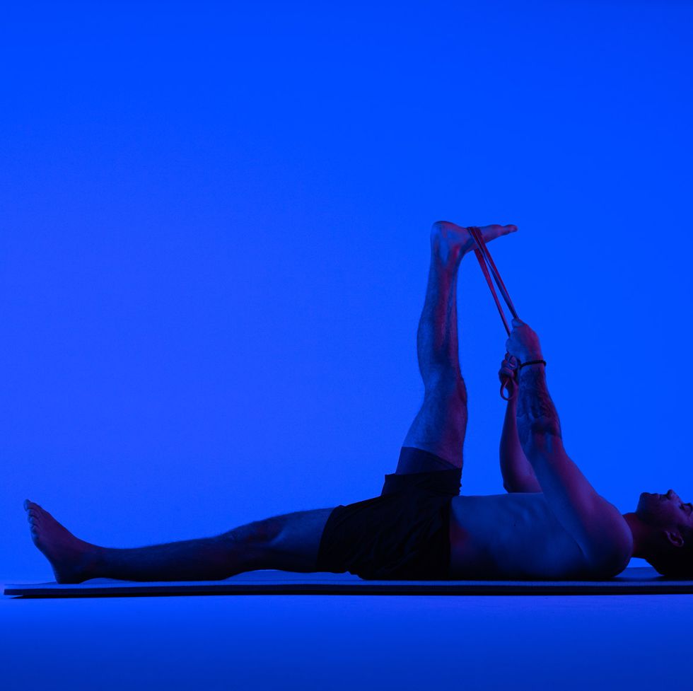 a man doing a yoga pose