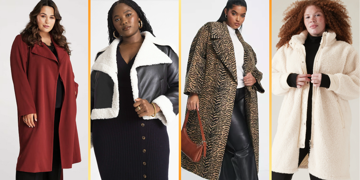 Affordable plus size coats hotsell