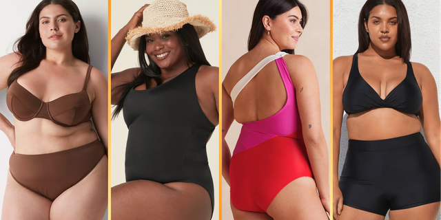 Swimsuits For All Women's Plus Size Cup Sized Mesh Underwire One