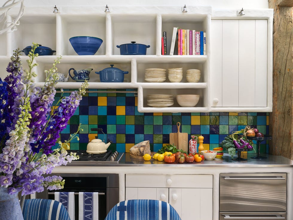 colorful kitchen backsplash