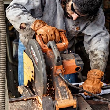 Blue-collar worker, Angle grinder, Machine, Metalsmith, Circular saw, Tool, Ironworker, Welder, Auto mechanic, Power tool, 
