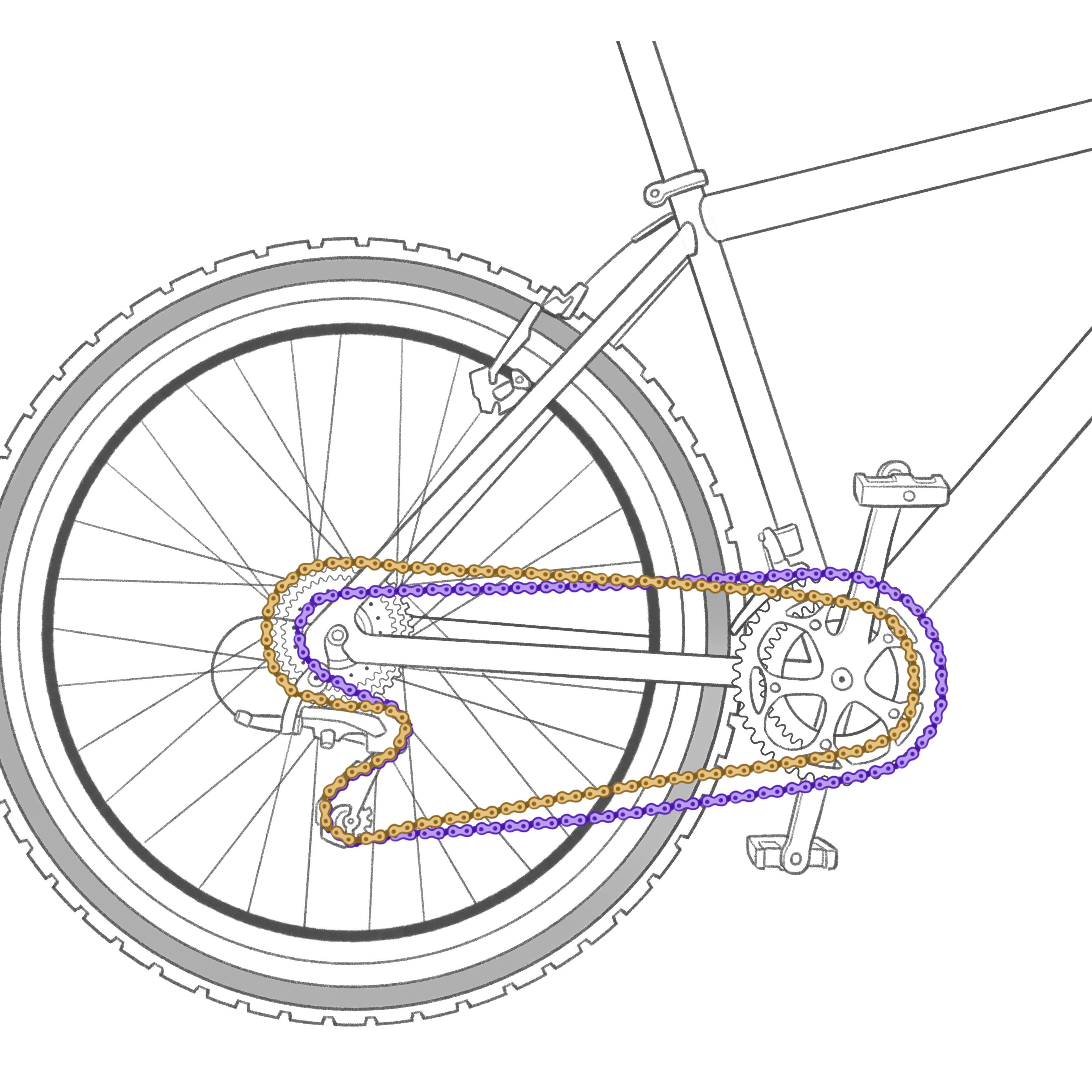 bike sprocket drawing