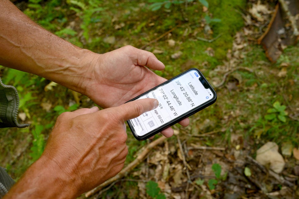 wayne aubertin surveys mason dixon stones