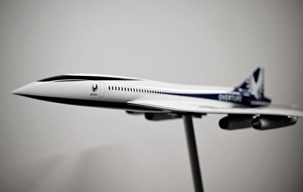 model of boom supersonic’s concept overture aircraft