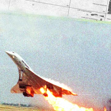 air france concorde flight 4590 takes off with fire trailing from its engine on the left wing killing all 109 people aboard and four others on the ground