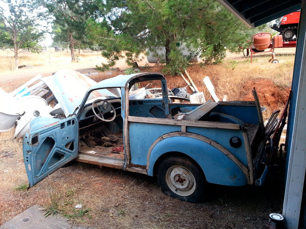 the simple and light  morris minor made an excellent donor vehicle for an ev swap