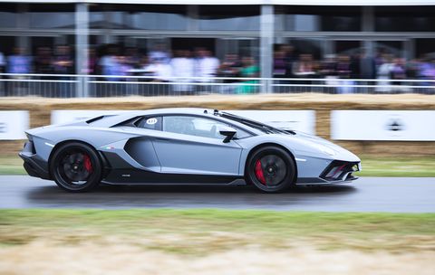 chichester, united kindom   june 23 the lamborghini aventador ultimae seen at goodwood festival of speed 2022 on june 23rd in chichester, england the annual automotive event is hosted by lord march at his goodwood estate photo by martyn lucygetty images