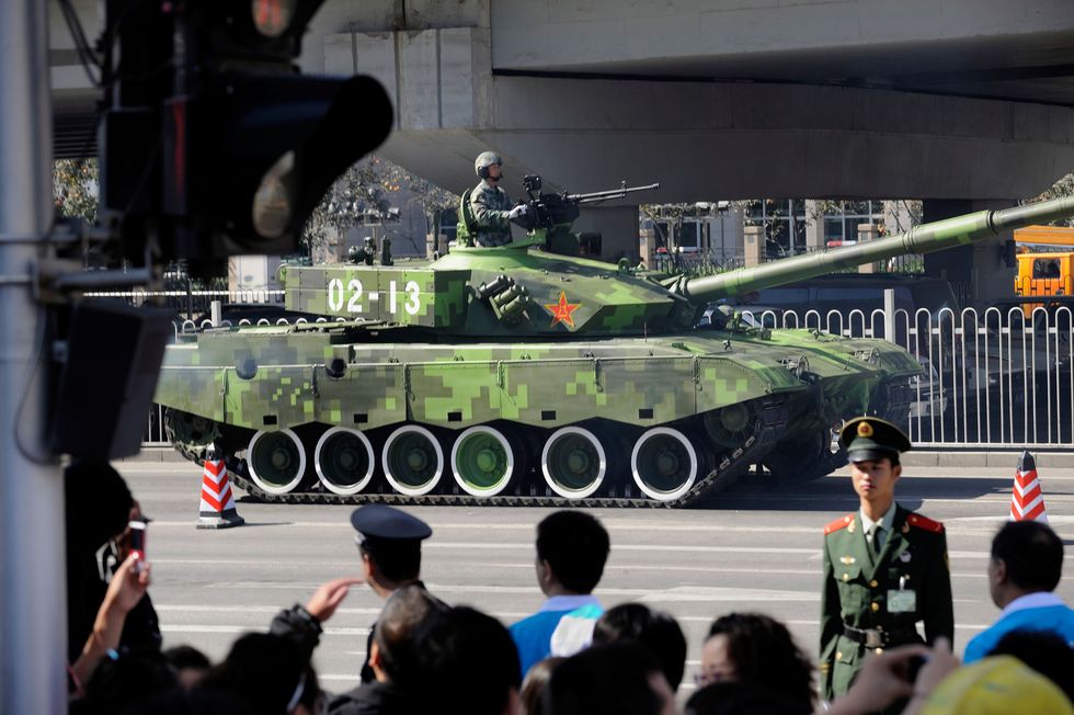 bej3pg chinas type 99a main battle tank appears in the parade marking china's 60th anniversary of the people's republic of china 01 oct 2009