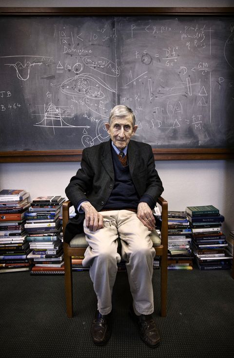 portrait of british born american theoretical physicist freeman dyson 1923   2020 in his office at the institute for advanced study, princeton, new jersey, february 24, 2009 photo by eugene richardsgetty images