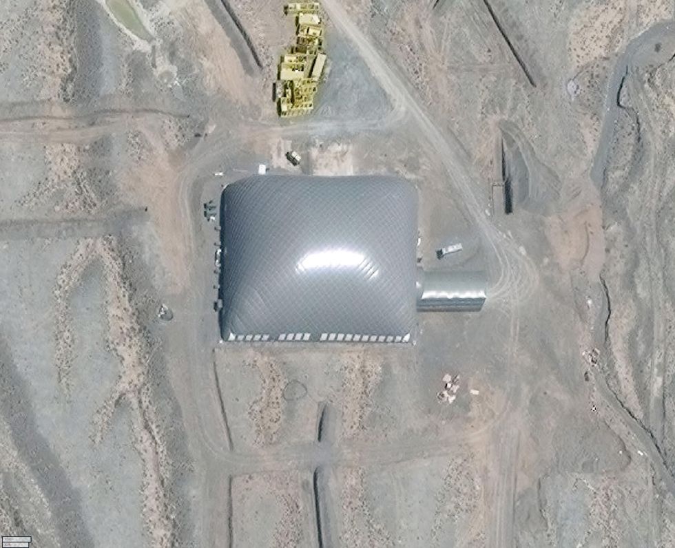 aerial view of nuclear missile silo