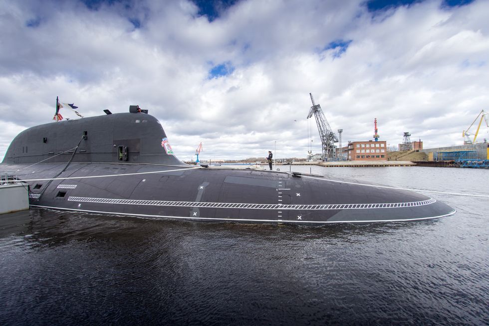 severodvinsk, russia may, 2021 commissioning of the kazan nuclear submarine of the yasen m project sevmash shutterstock id 1969776589 purchaseorder popular mechanics job an 2 2023 client subs other richard moody