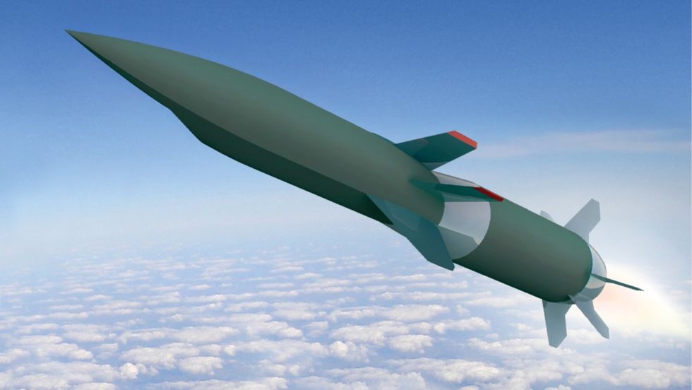 artist’s concept of hypersonic air breathing weapons concept vehicle