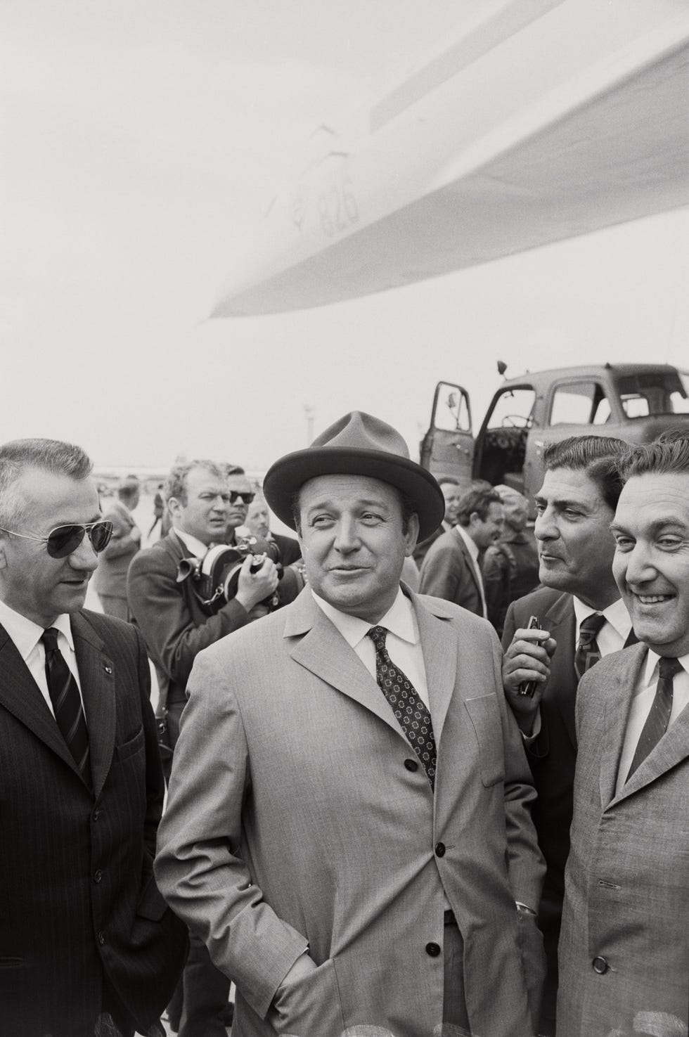 portrait of aleksey tupolev at paris air show