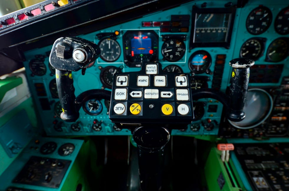 interior view of cockpit