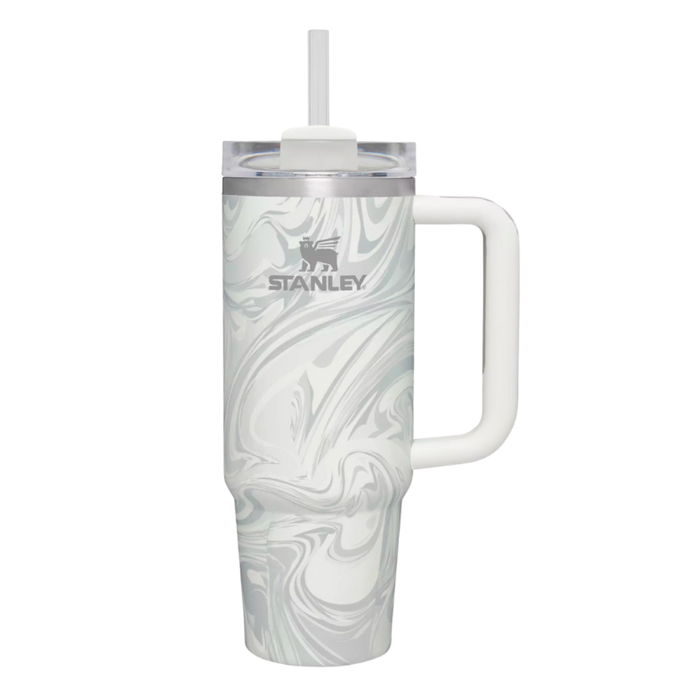 a white jug with a white handle