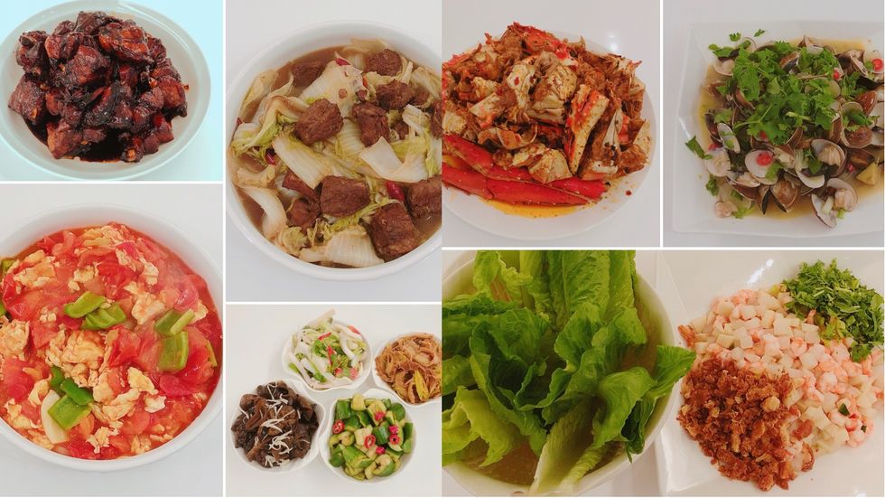 Food, Cuisine, Ingredient, Dish, Recipe, Leaf vegetable, Tableware, Garnish, Meat, Produce, 