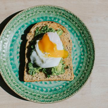 poached egg, avocado on toast