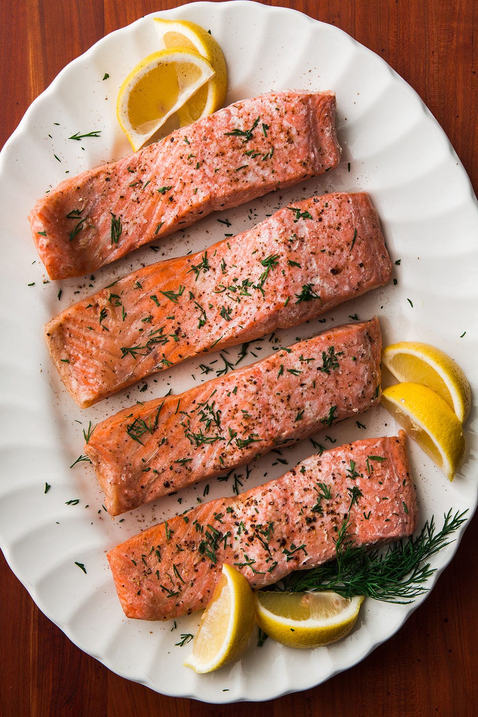 poached salmon vertical