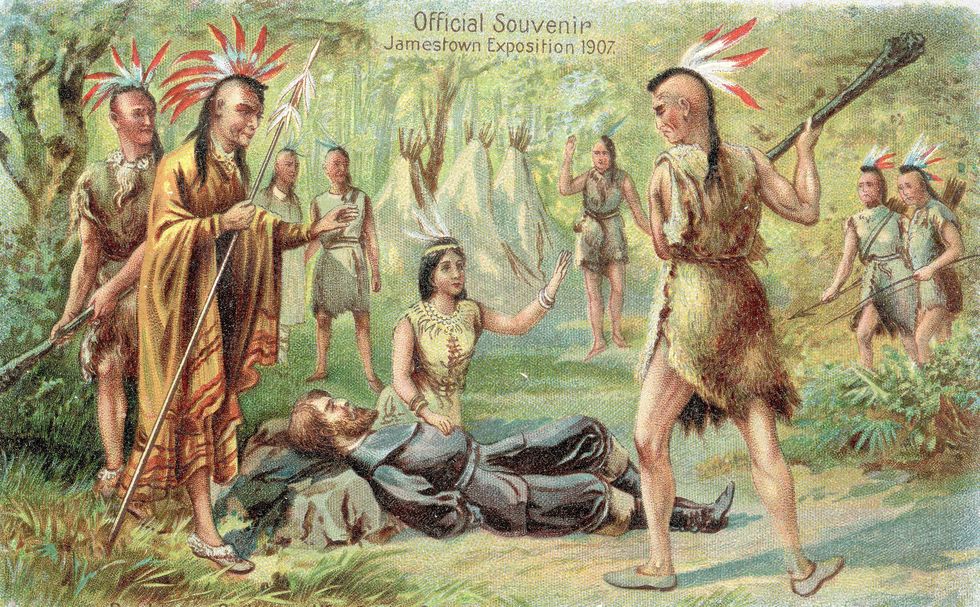 Pocahontas Saving John Smith