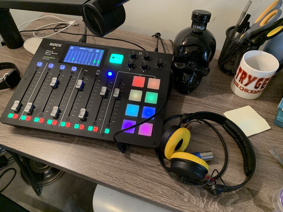 podcast setup