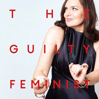 deborah frances white and the guilty feminist on a white background