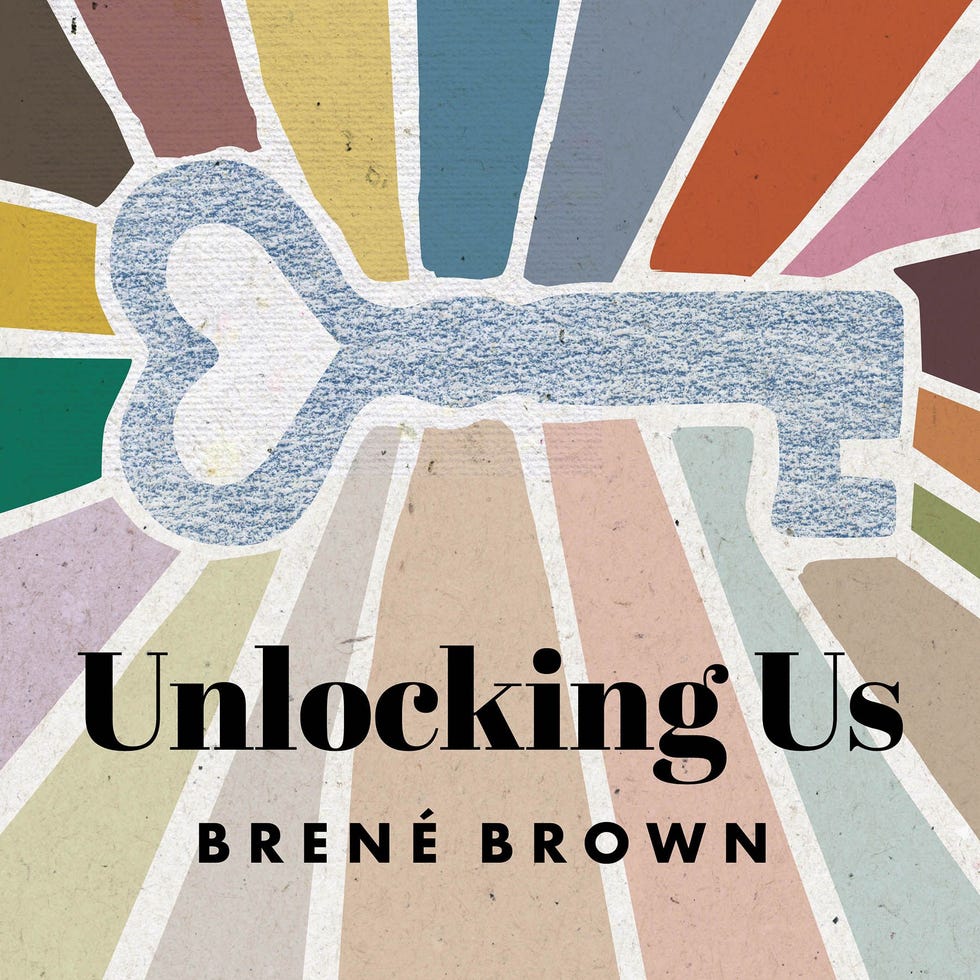 unlocking us logo on a rainbow burst background