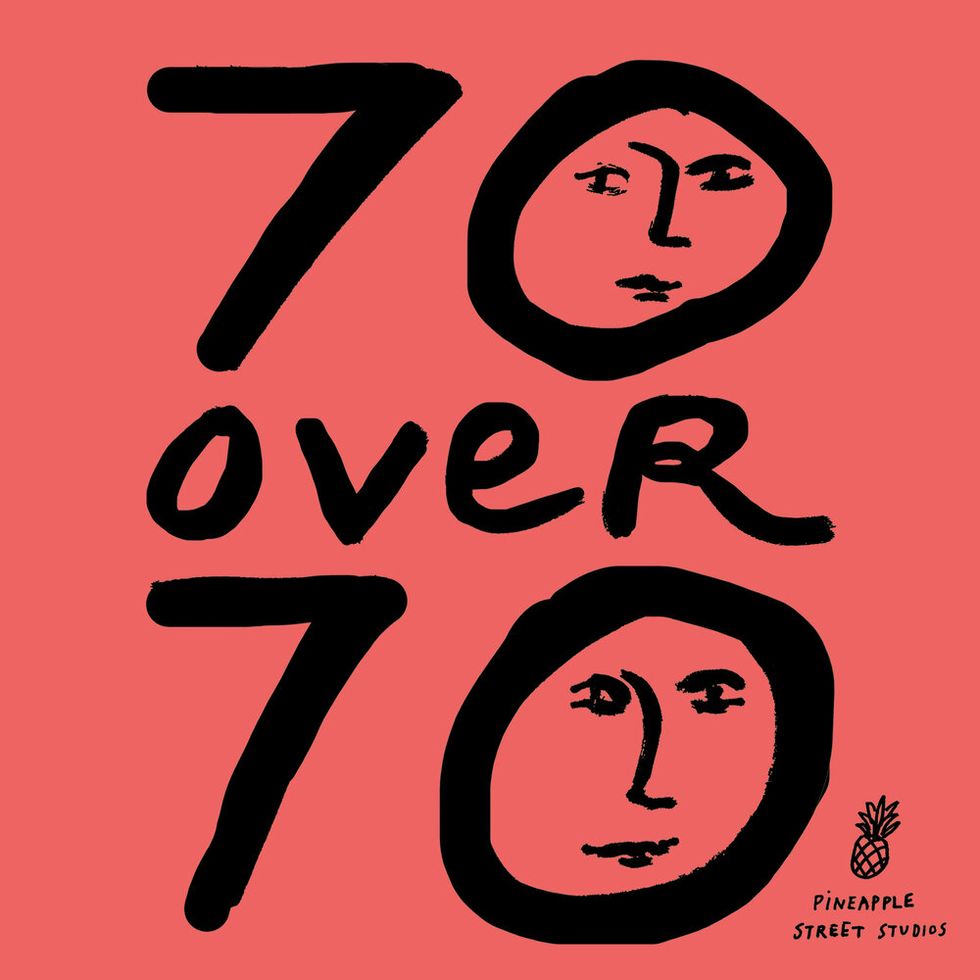 best podcasts  logo for 70 over 70