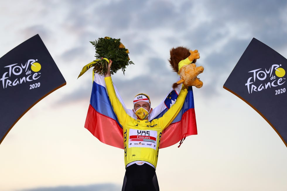 tadej pogacar, vencedor del tour de francia en 2020