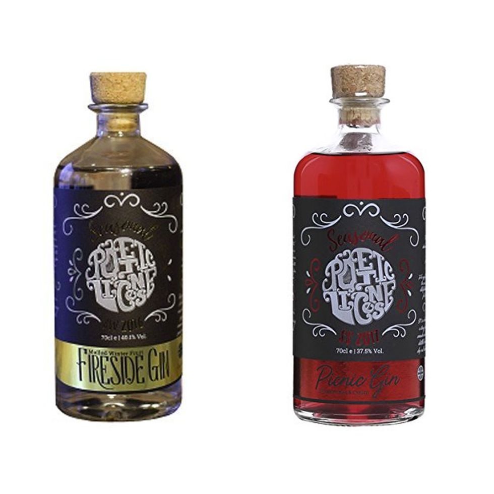Poetic Licence flavoured gins