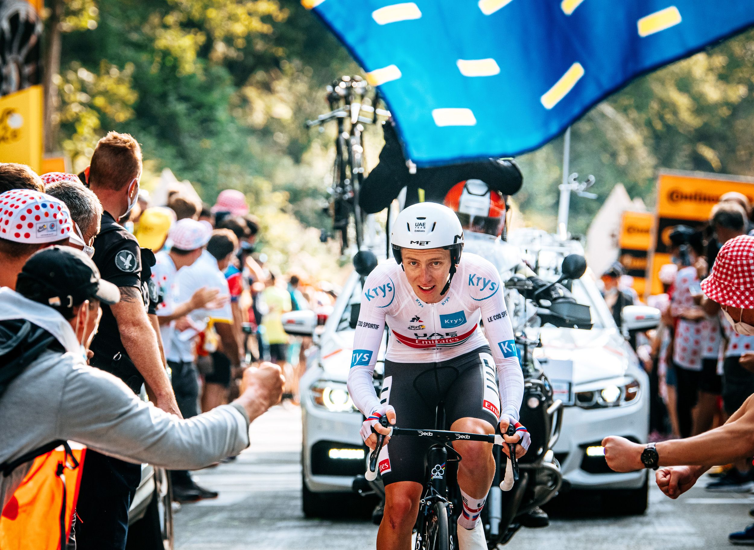 An estimated 6.5 watts per kilo effort on La Planche des Belles Filles helped Pogačar win the 2020 Tour de France.