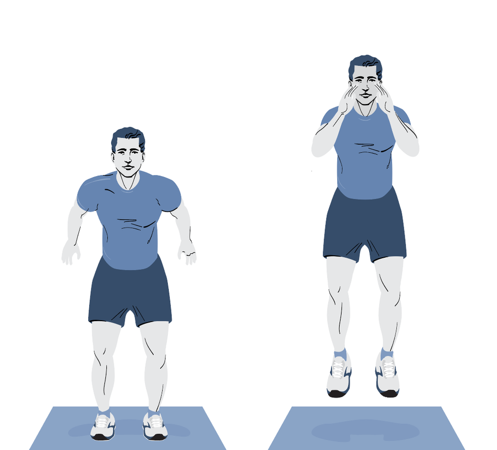 runner strength exercises pogos how to diagram