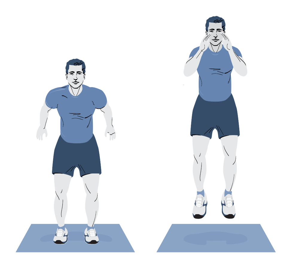 runner strength exercises pogos how to diagram
