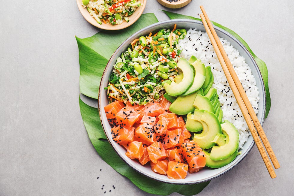 poke bowl de salmón