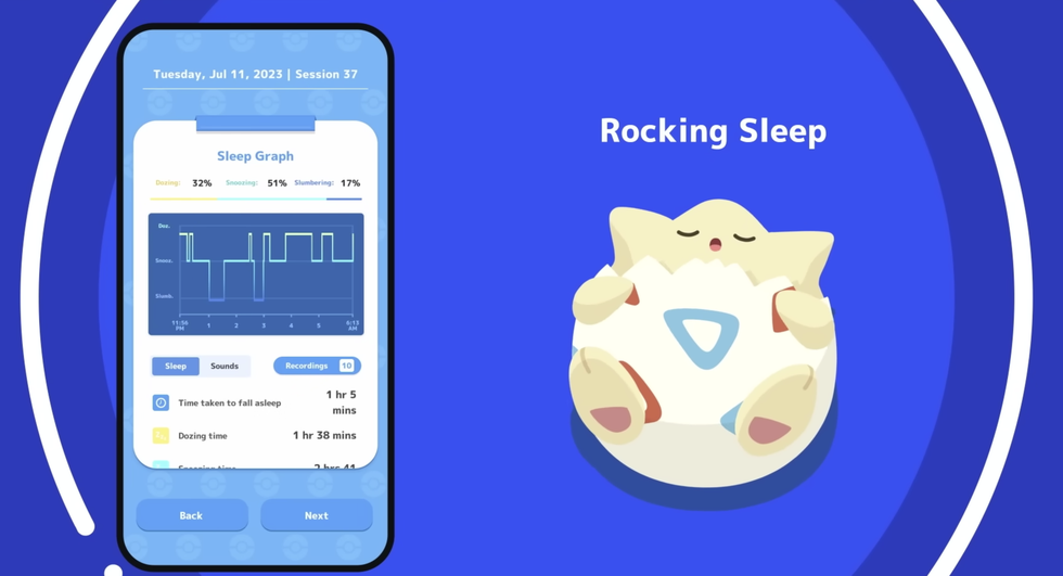 pokemon sleep tracker mobile game