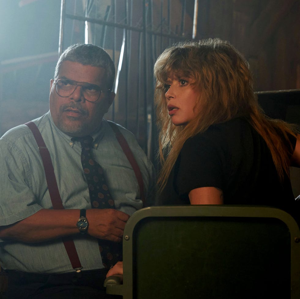 Poker Face - Season 1 poker face the orpheus syndrome episode 108 pictured l r luis guzman as raoul, natasha lyonne as charlie cale photo by karolina wojtasikpeacock via getty images