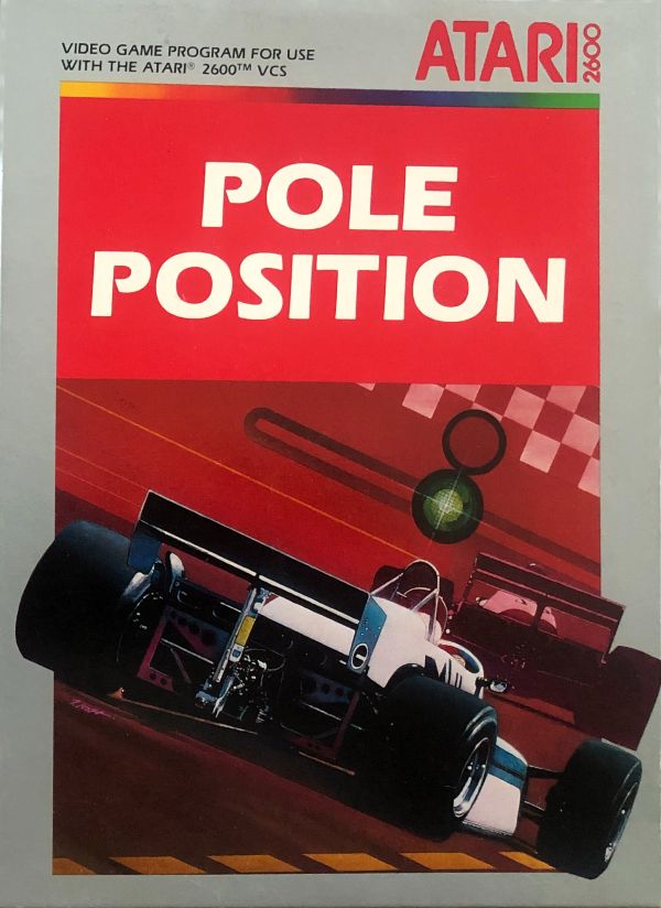 pochette de la pole position pour l'atari 2600