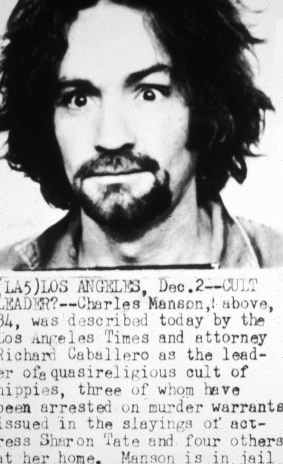 Charles Manson mugshot