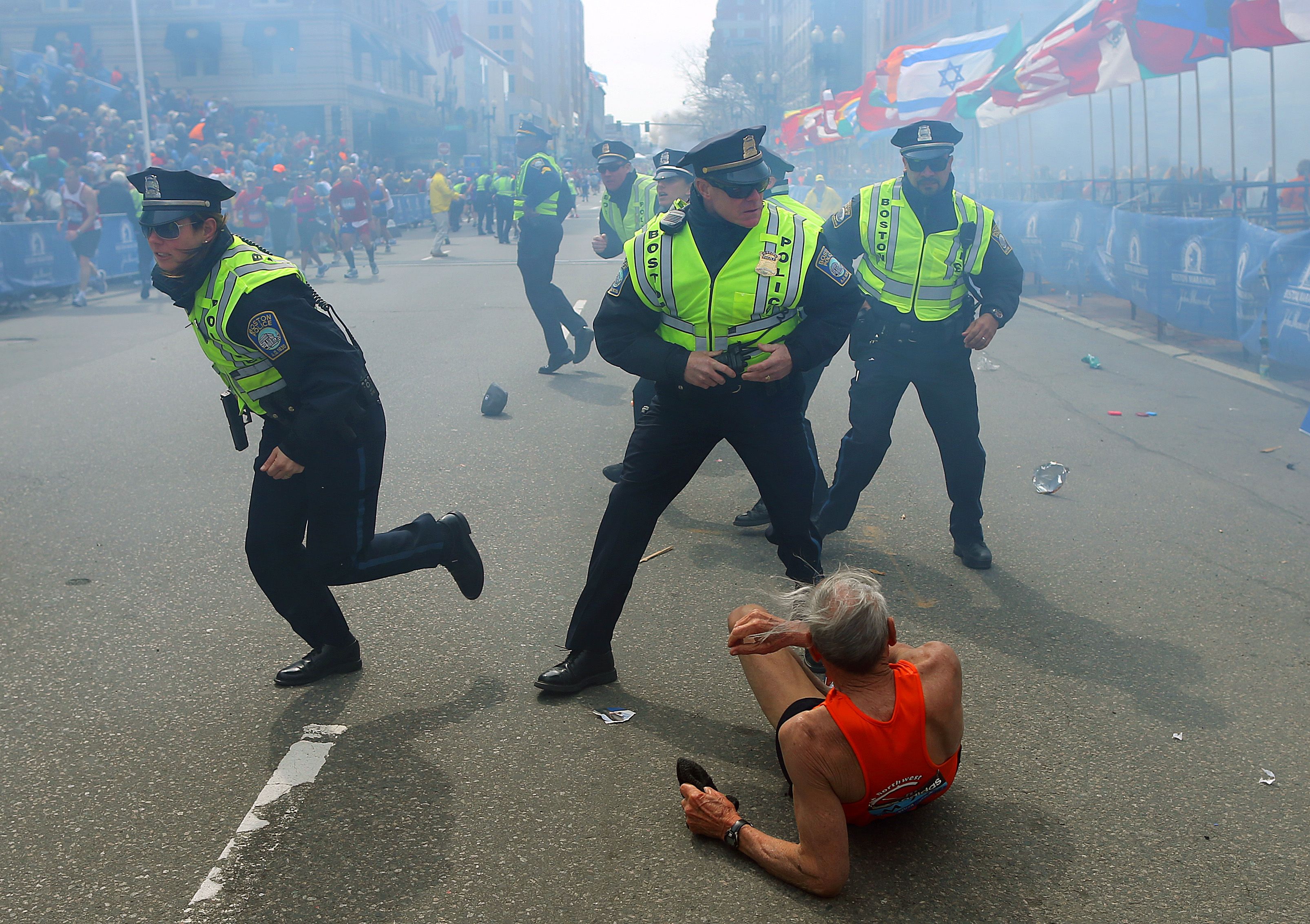 Boston Marathon Bombing Victims Legs Blown Off