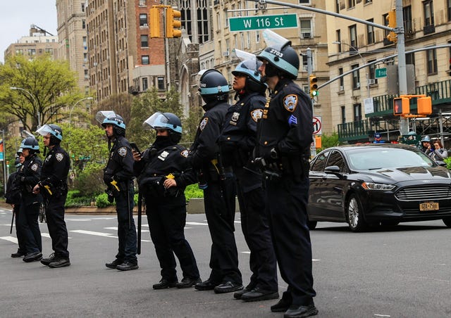 gaza solidarity encampment columbia police nypd