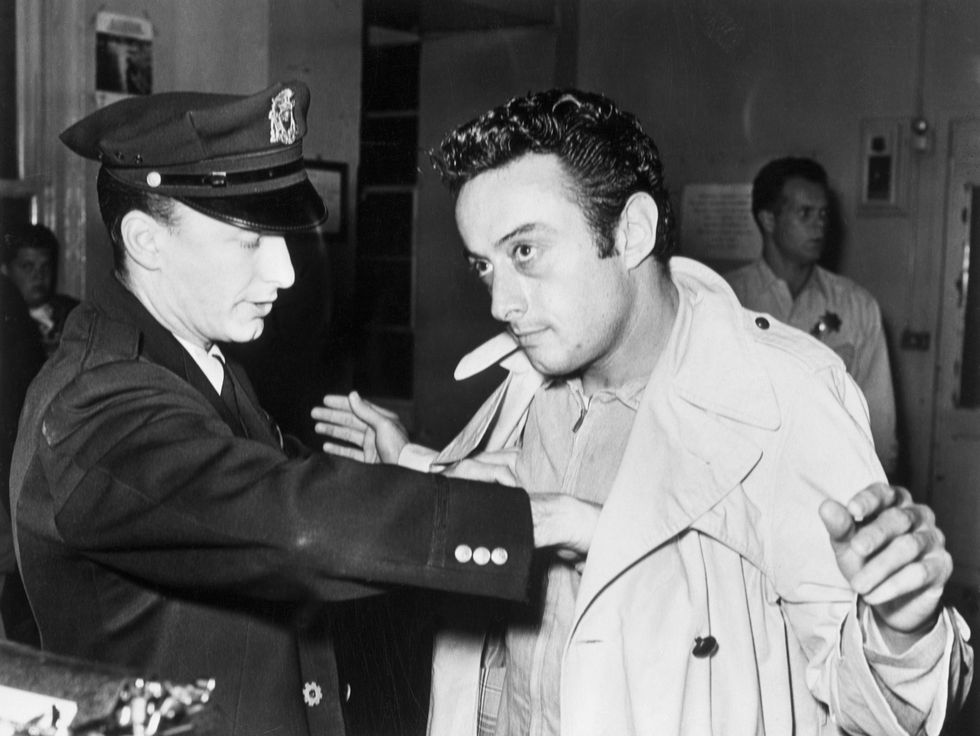 Policeman Searching Comic Lenny Bruce