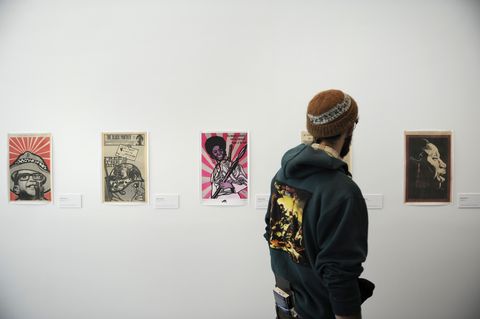 political graphics, the posters of emory douglas on display at the museum of contemporary art in west of center art and the counterculture experiment in america, 1965 1977 in downtown denver, tuesday, november 15, 2011 joe amon, the denver post