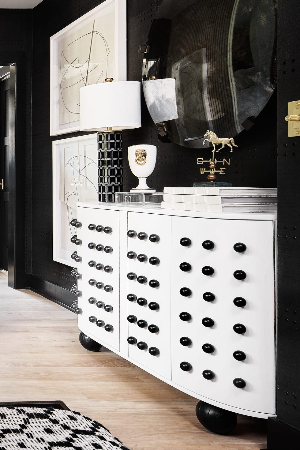 polka dot cabinet