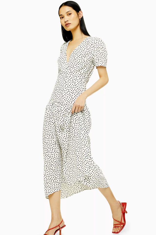 Topshop polka dot dress