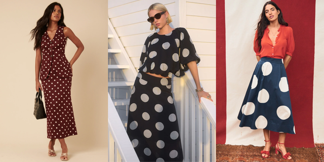 polka dot skirts