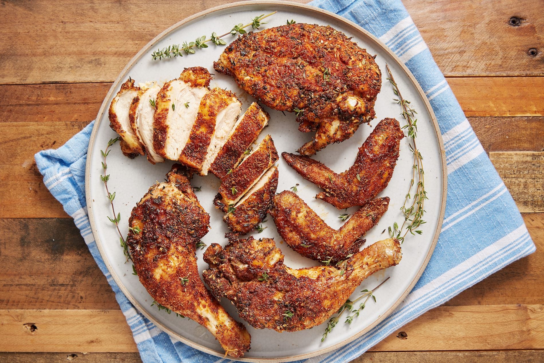 receta de pollo asado en airfryer