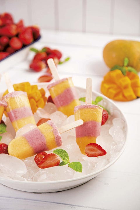 polos de fresas y mango