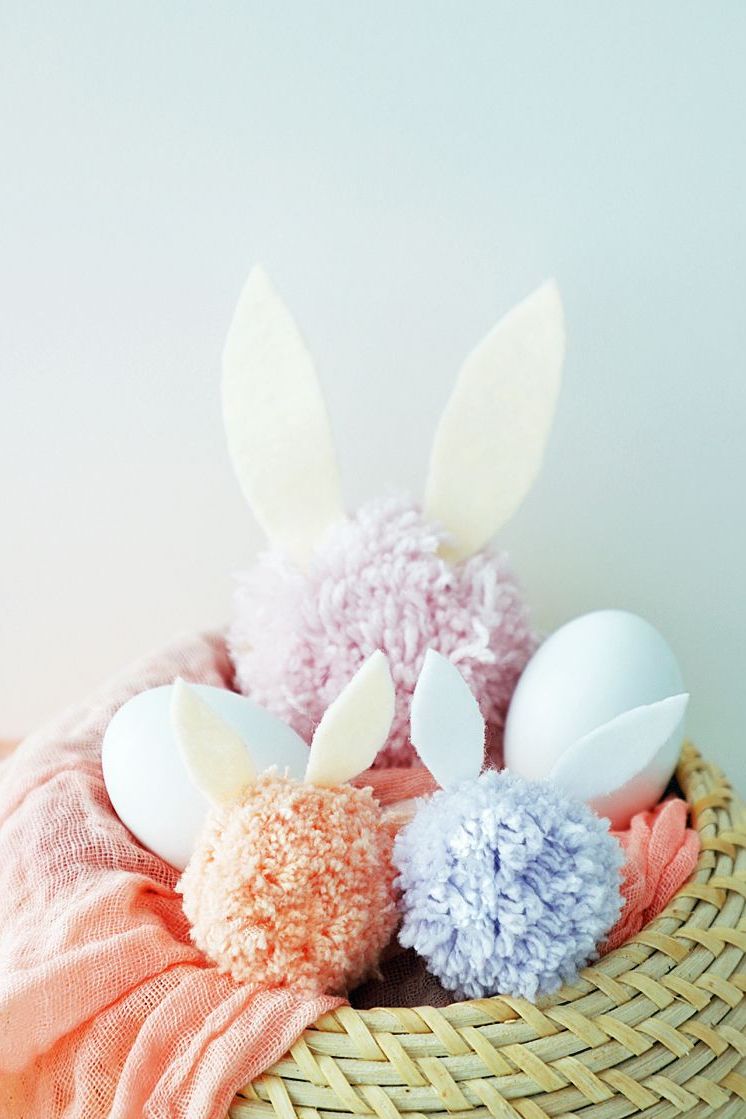 bunny pom pom bunny craft
